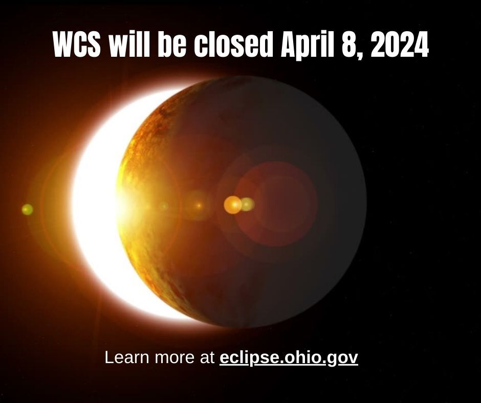 WCS will be closed April 8, 2024 for eclipse - link to eclipse.ohio.gov